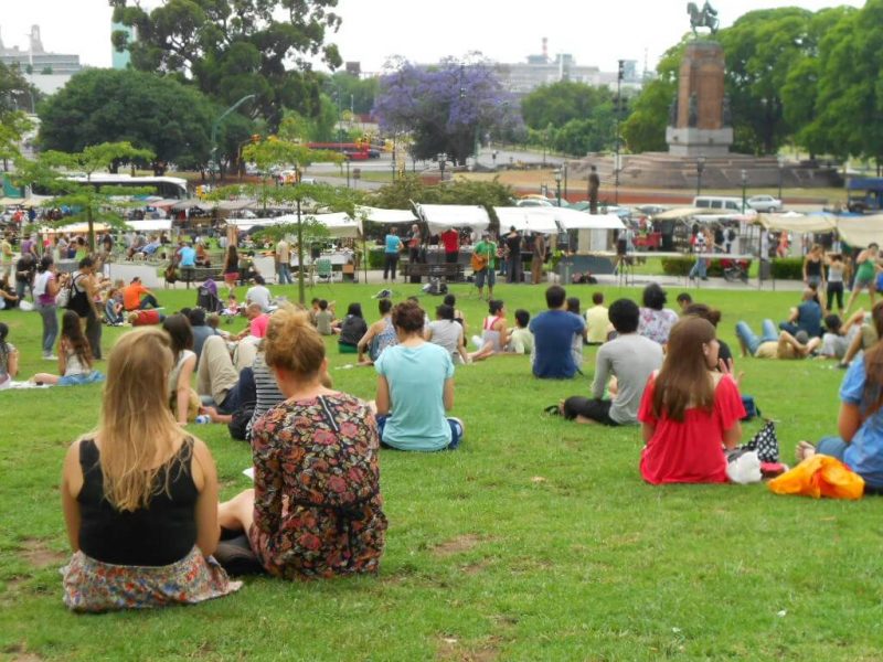 7Feira_San_Telmo janeiro de 2019 em Buenos Aires-praça